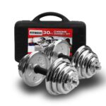 30kg Adjustable Chrome dumbbell Set